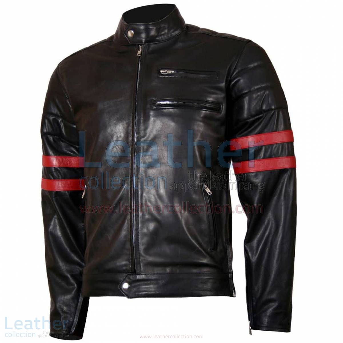 red and black motorcycle jacket