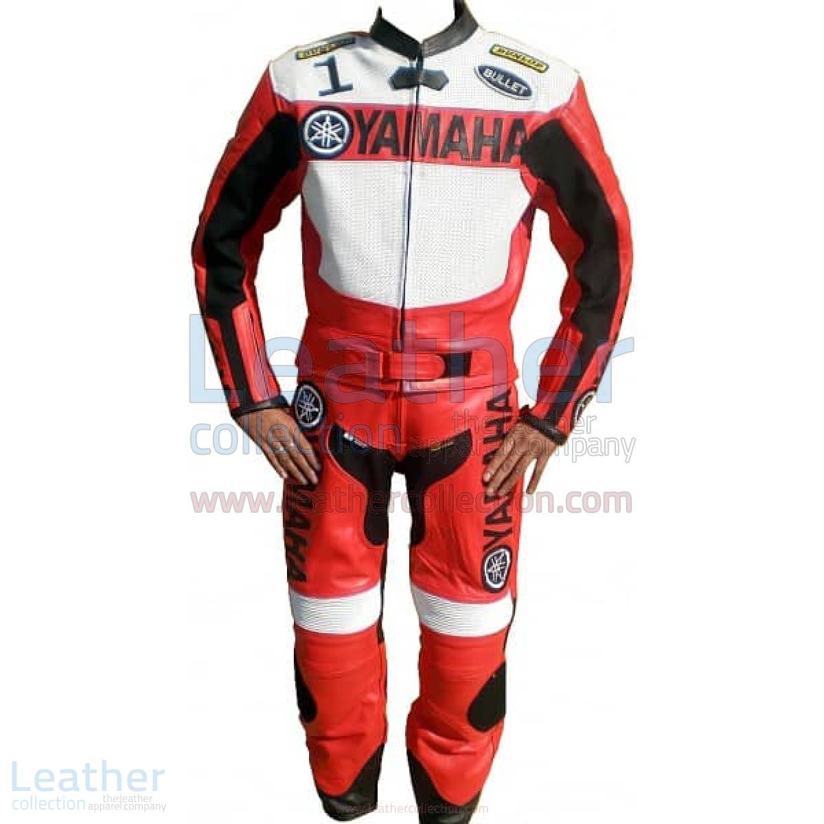 Yamaha Motorbike Leather Suit Red / White