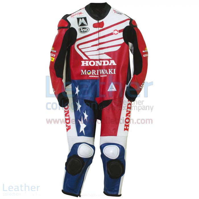 American Honda Moto2 Moriwaki MD600 Leathers front