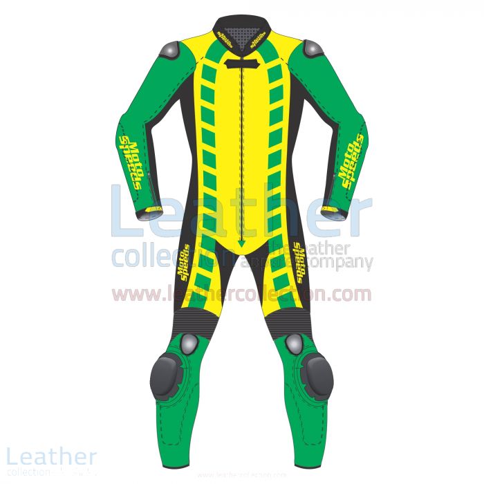 Diamond Leather Racing Suit Front View