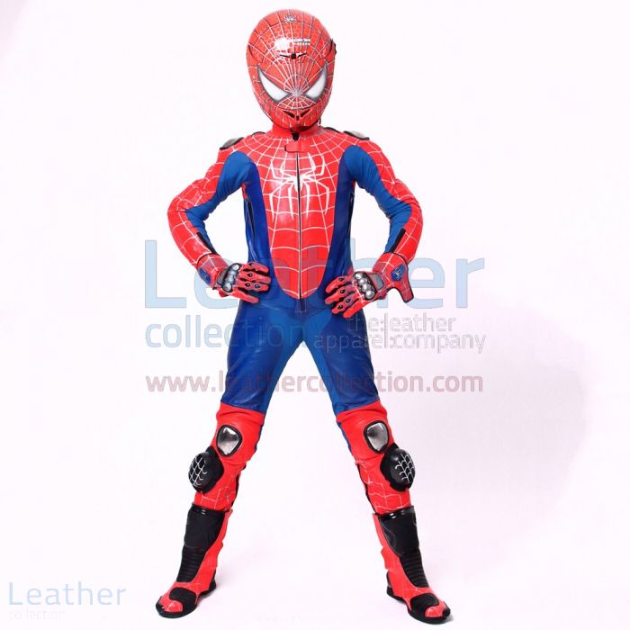 Spiderman 3 Riding Leathers front view