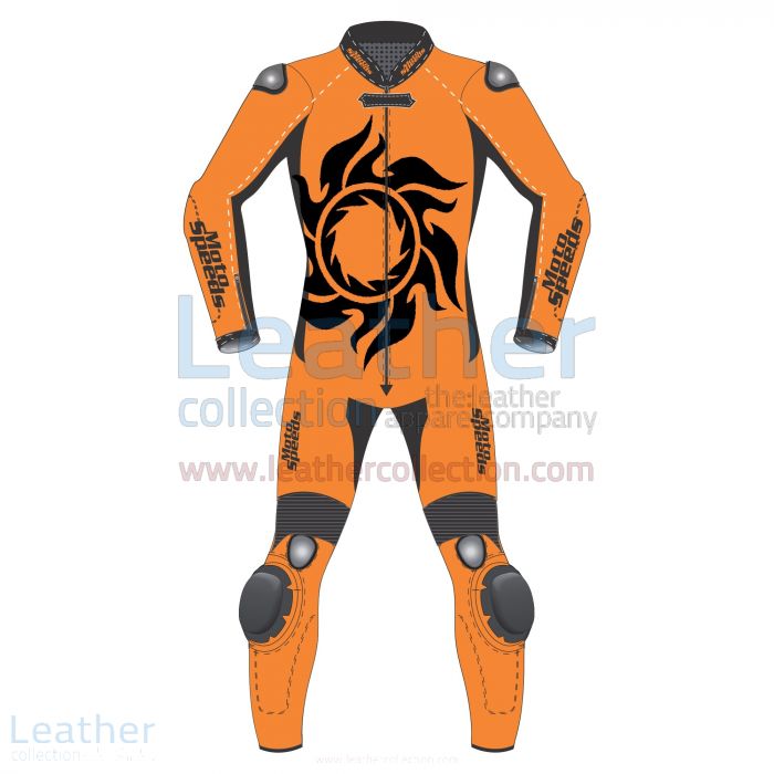 Tattoo 2 Piece Motorcycle Leathers Front View