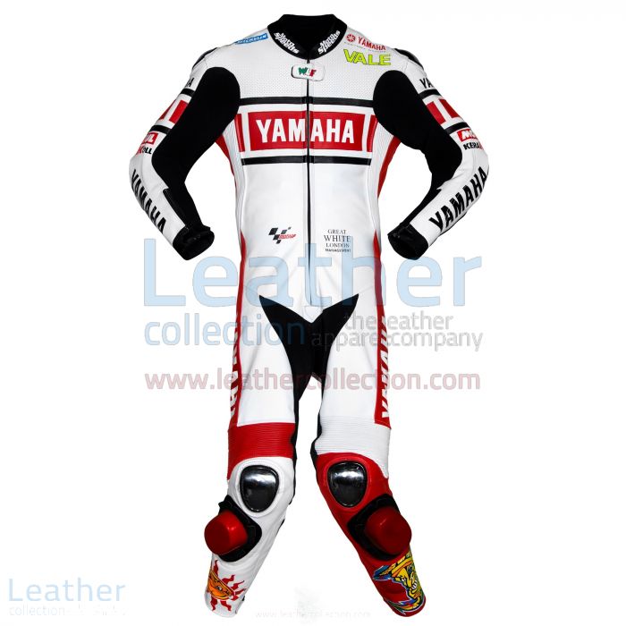 Valentino Rossi Yamaha MotoGP (Spain) 2005 Leathers front view